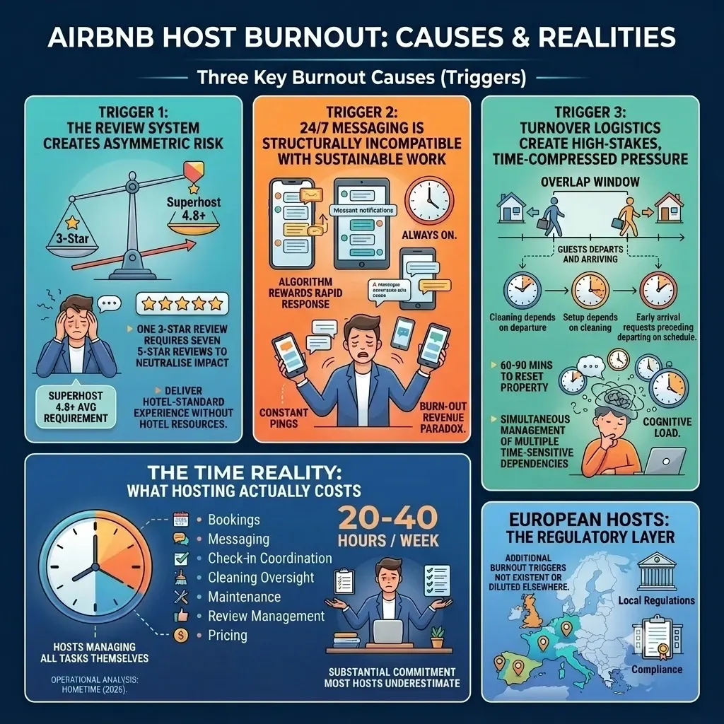 AirBnB hosts burnout causes