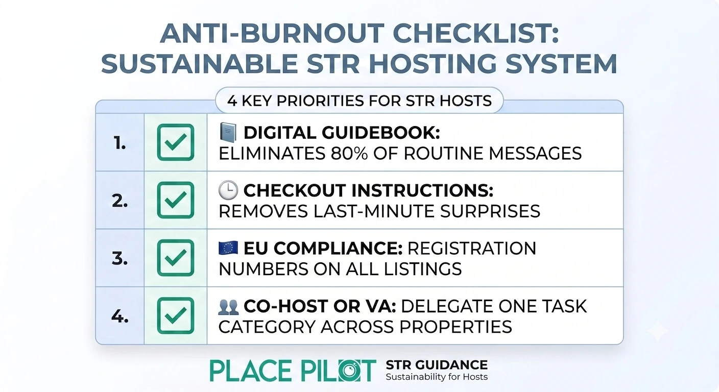 Burnout prevention checklist