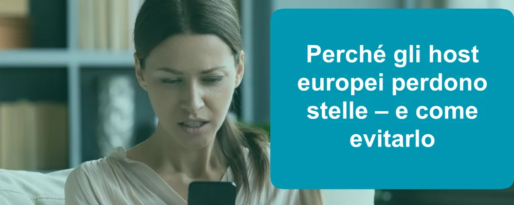 Valutazione delle stelle da parte degli host di Airbnb