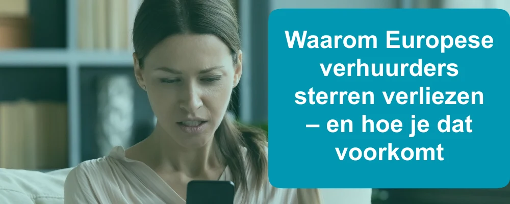 Airbnb-verhuurder bekijkt de sterrenbeoordelingen
