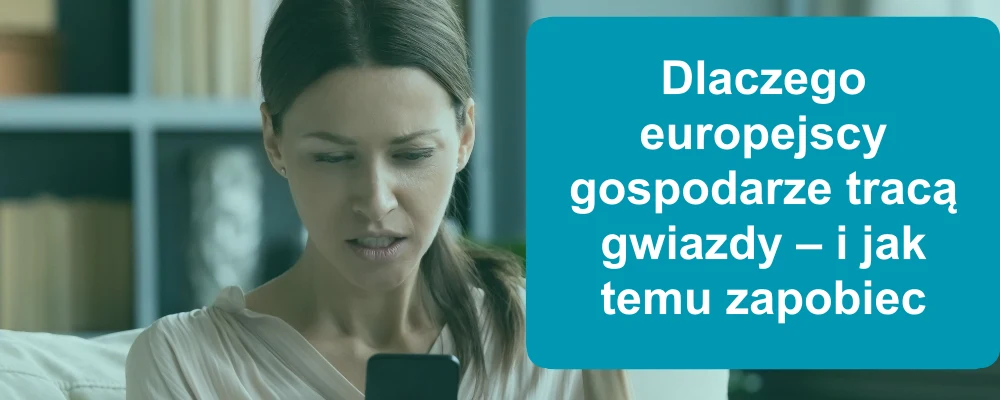 Gospodarz Airbnb sprawdza oceny gwiazdkowe