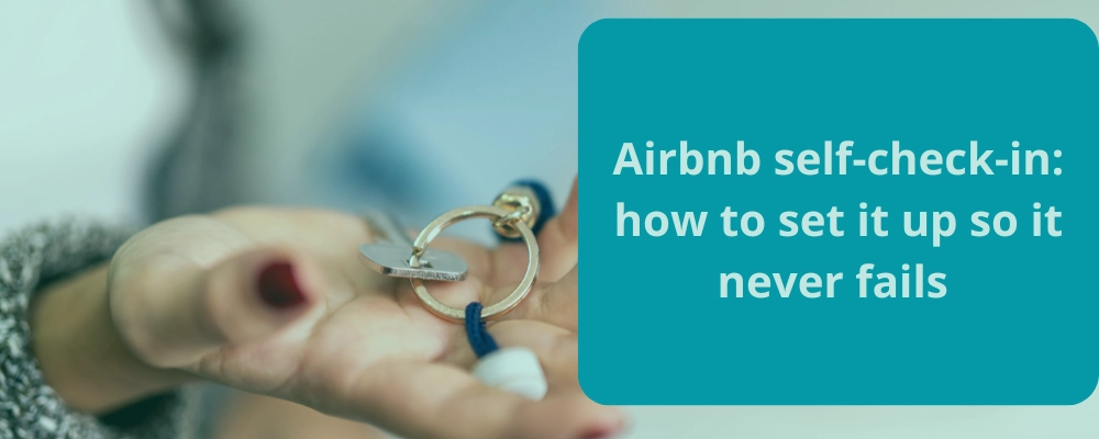 Guest using self check-in at an Airbnb property in Europe
