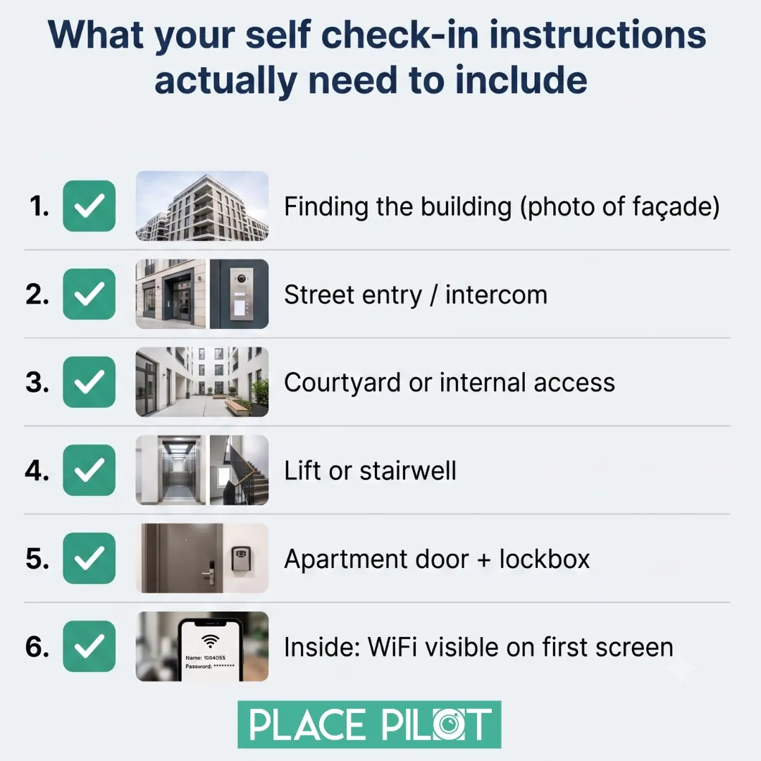 What to include in Airbnb self check-in instructions